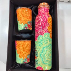 Copper bottle set